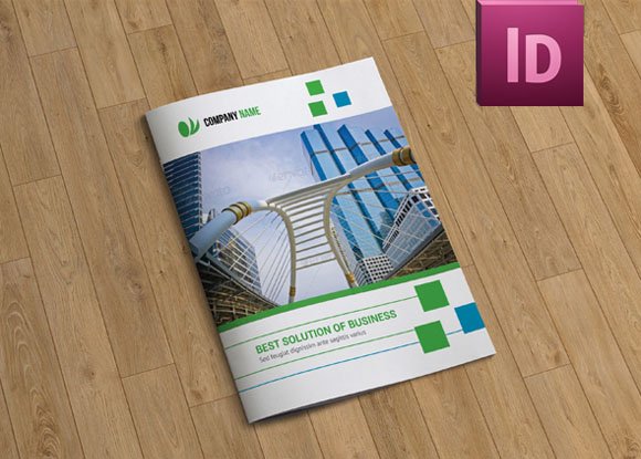 InDesign Business Brochure V35 cover image.