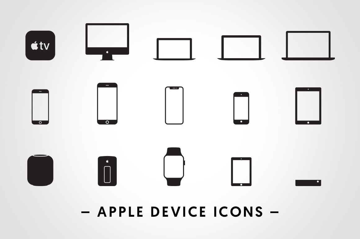 Apple Device Icons - Vectors cover image.