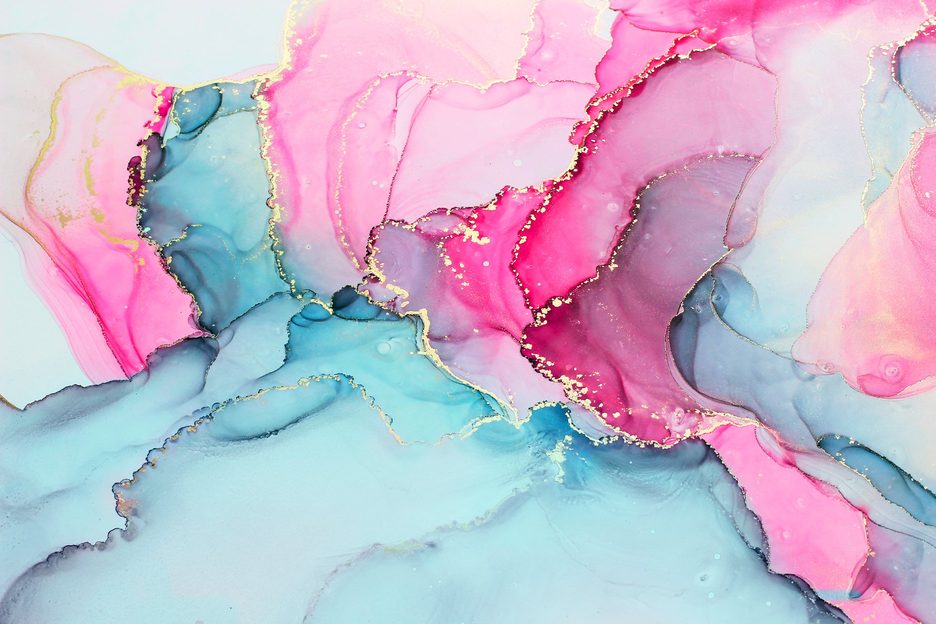 Colorful alcohol ink texture preview image.