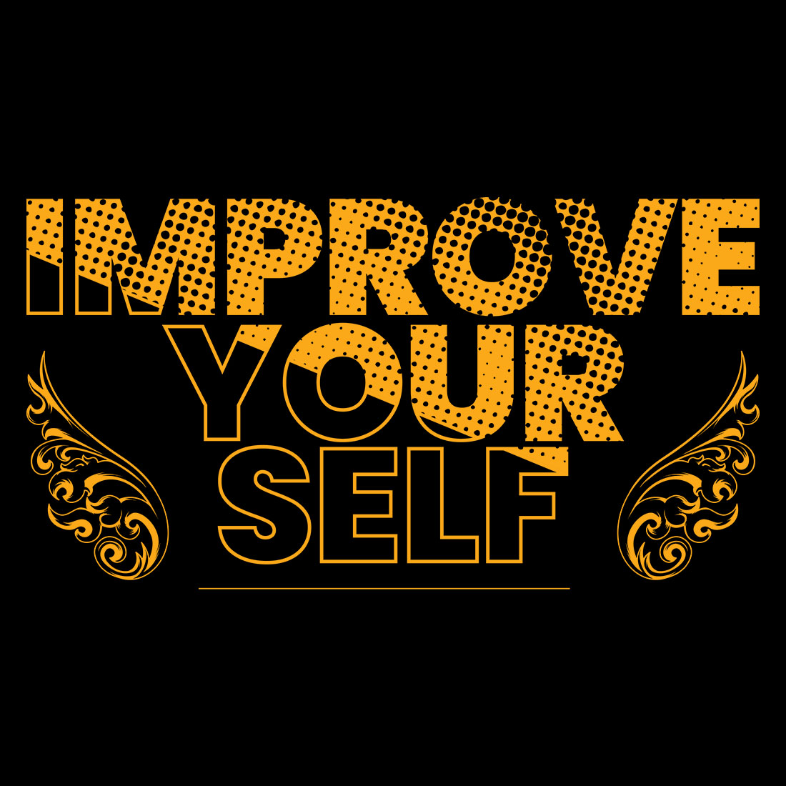 Improve Your Self T-Shirt Design cover image.