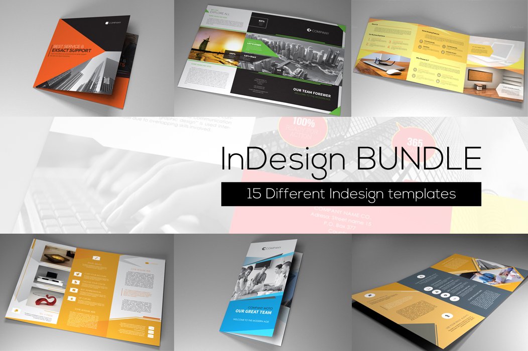Indesign Bundle - 15 templates cover image.
