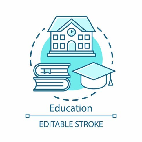 Education concept icon cover image.