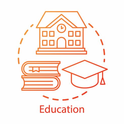 Education concept icon cover image.