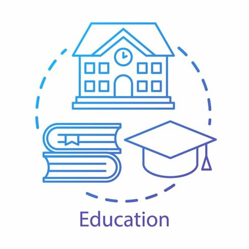 Education concept icon cover image.