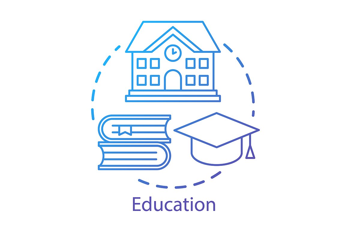 Education concept icon cover image.