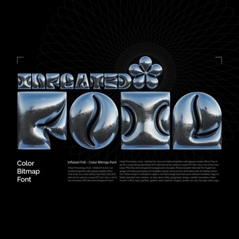 Inflated Foil - Color Bitmap Font cover image.