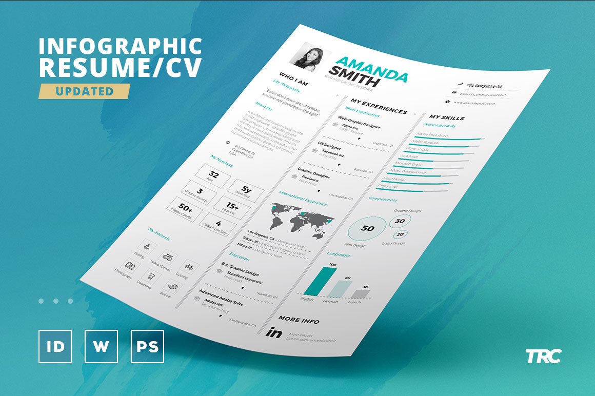 Infographic Resume/Cv Template Vol.7 cover image.