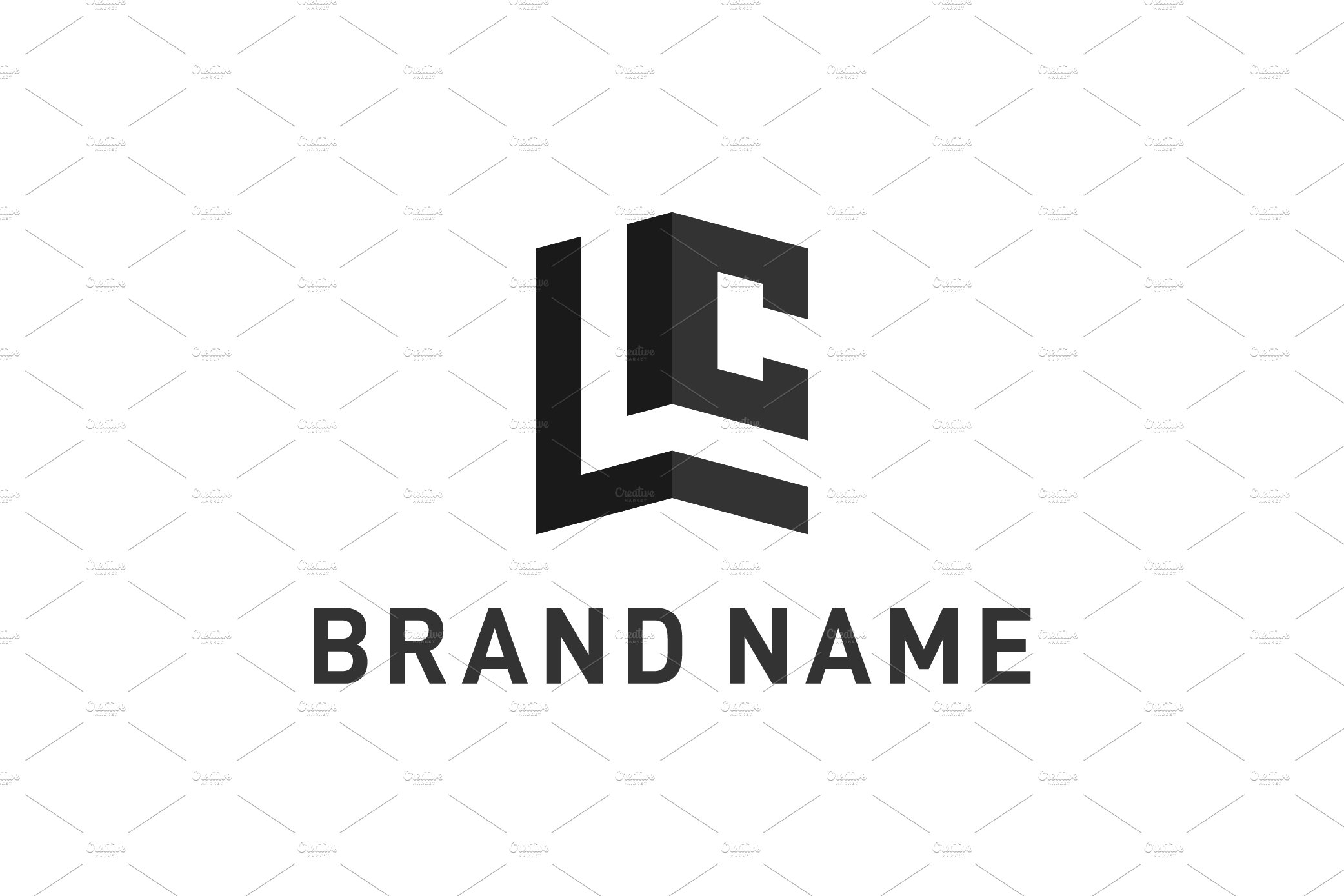 Initial LC Monogram Logo Design cover image.