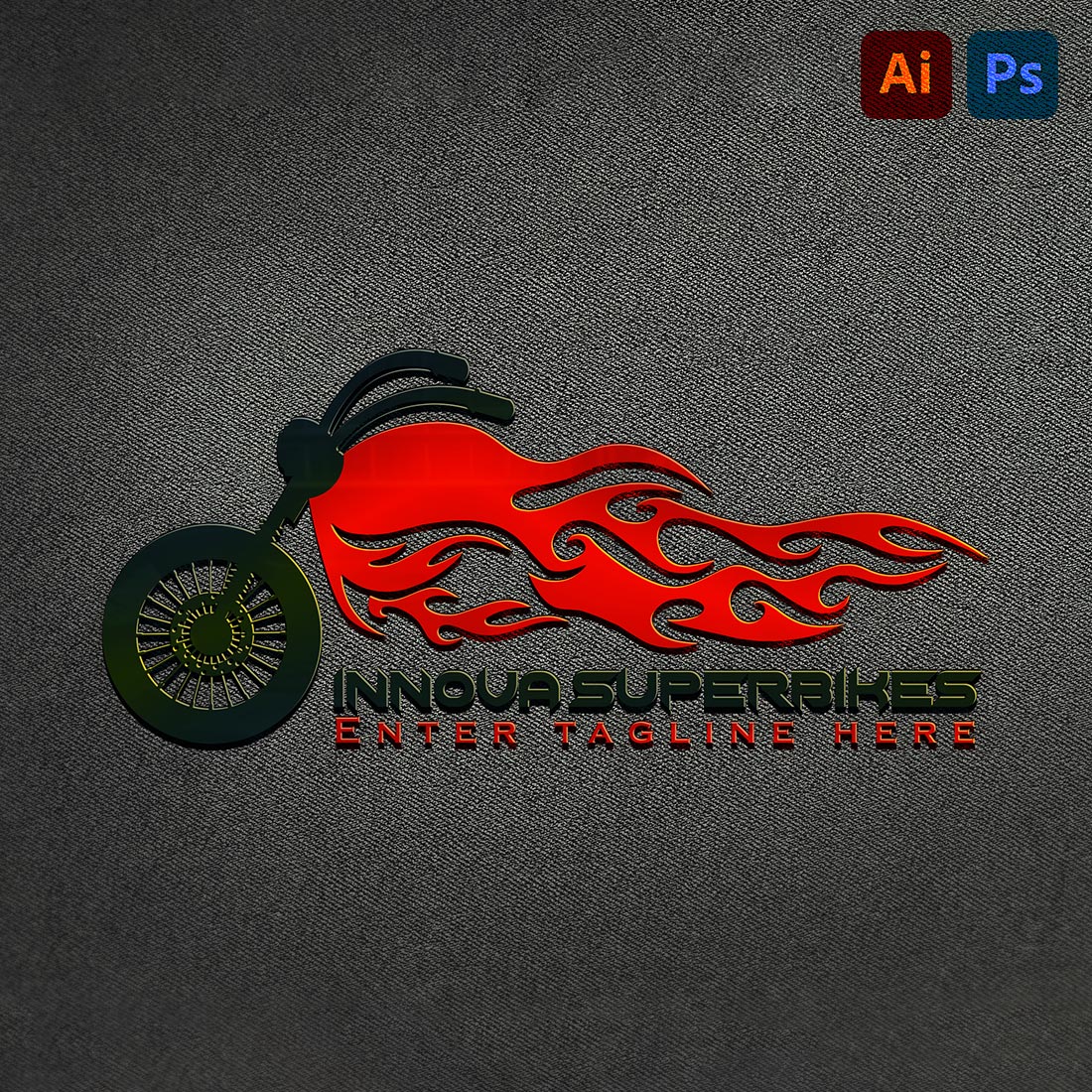 Motorbike logo preview image.