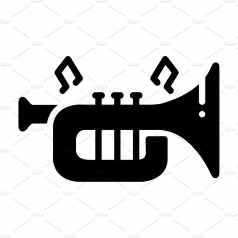 Instrument trumpet icon cover image.