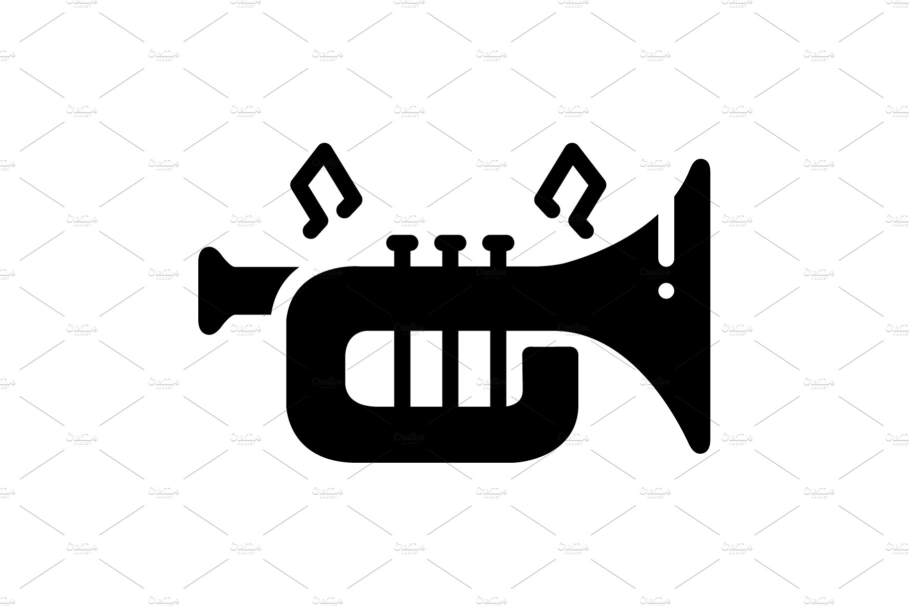 Instrument trumpet icon cover image.