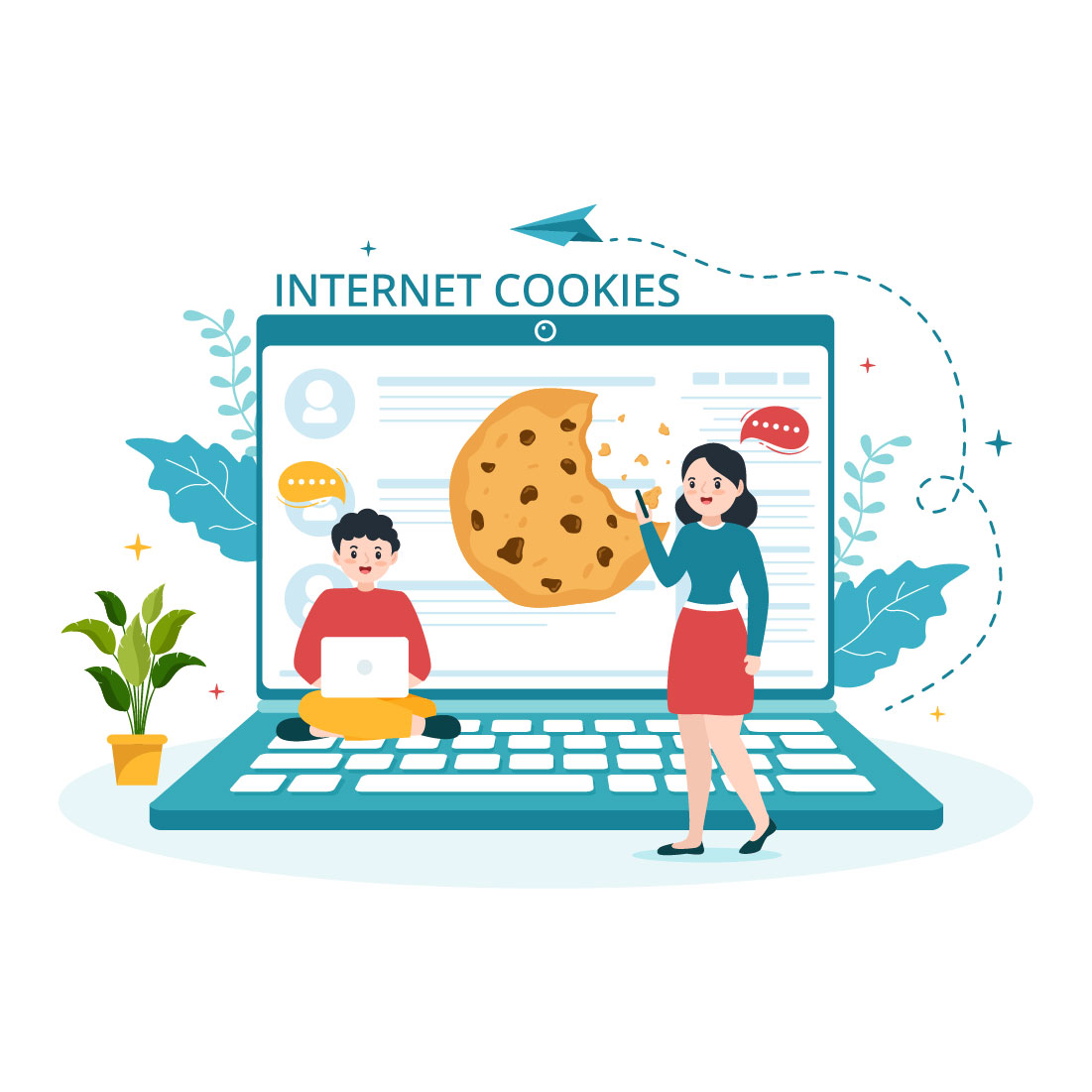 12 Internet Cookies Technology Illustration cover image.
