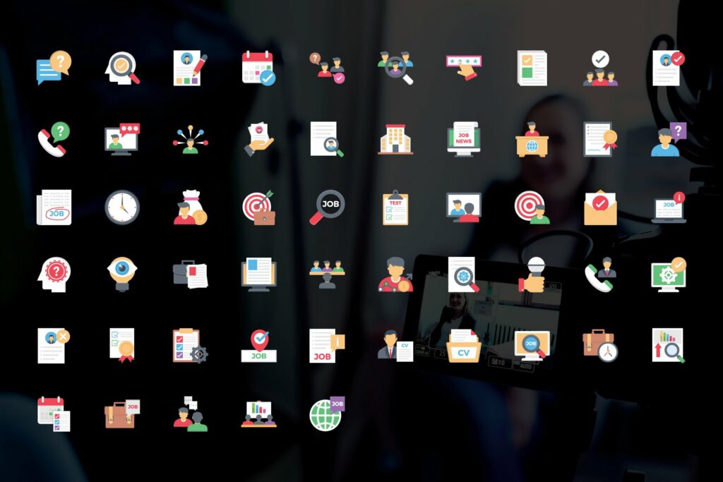 Interview Score Icon Interview Flat icons – MasterBundles