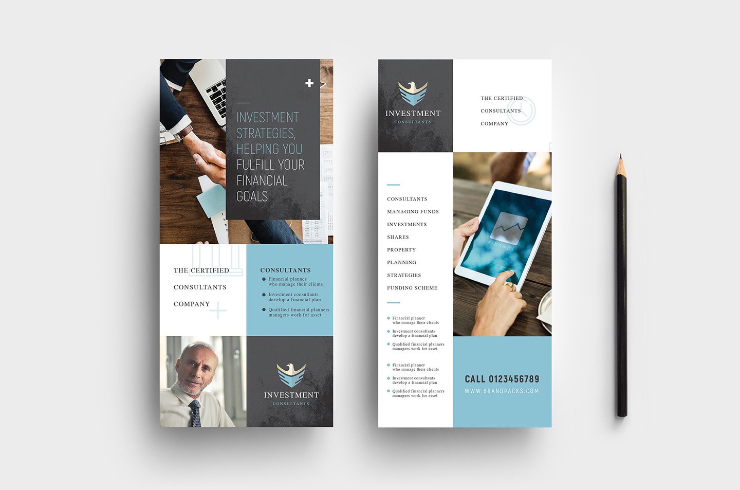 investment consultant dl card template 418
