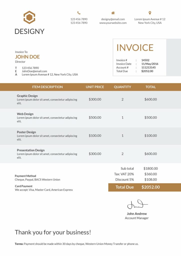 Clean Invoice – MasterBundles