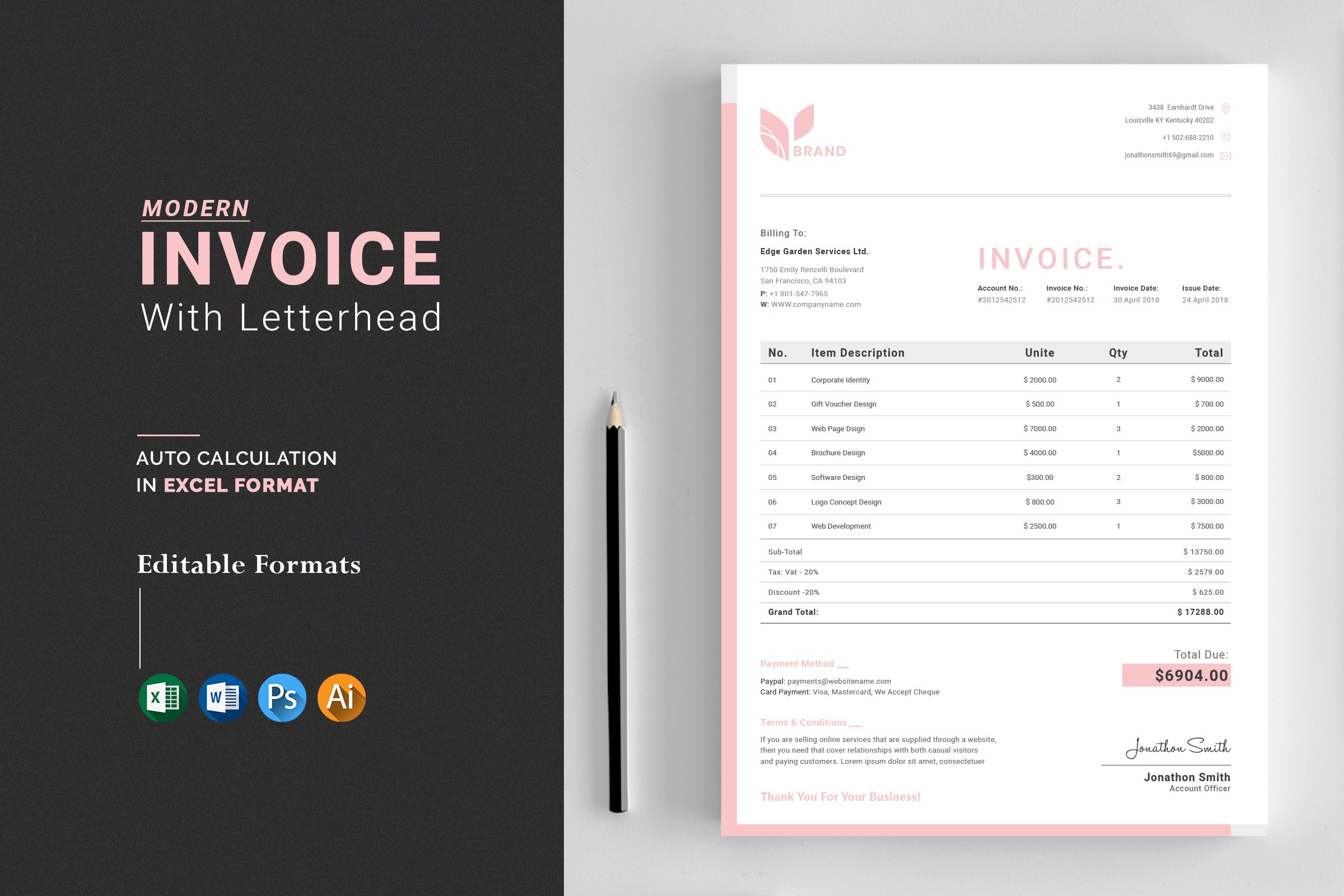 Invoice + Letterhead cover image.