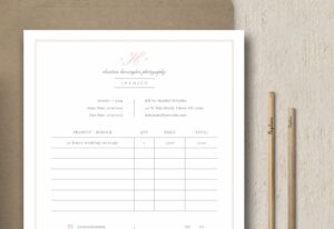 Photo Studio Invoice Photography Studio Invoice Template – MasterBundles