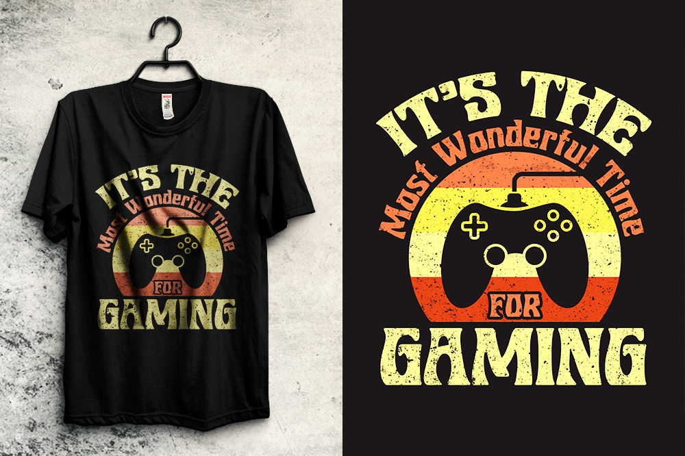 T - shirt that says it's the most wonderful time for gaming.