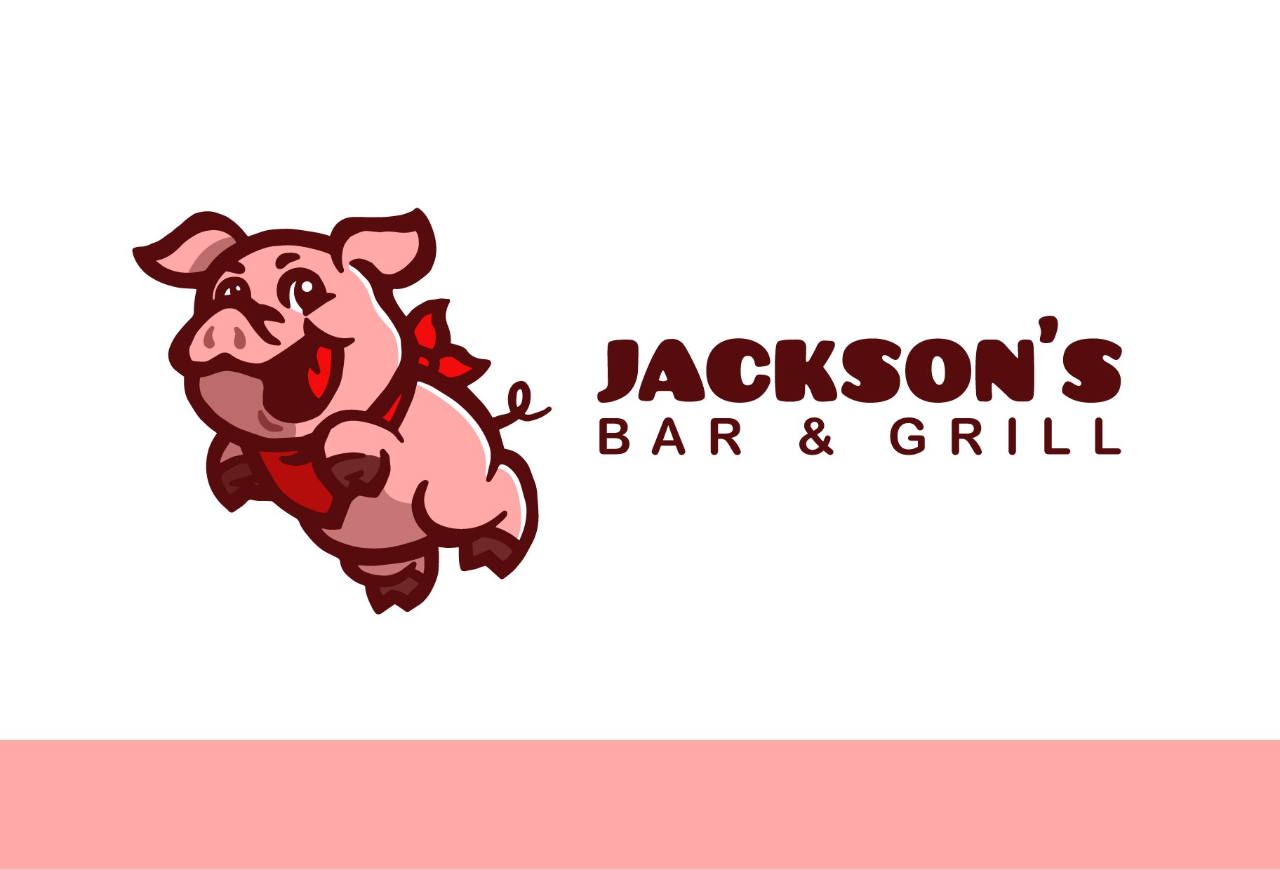 Bar and Grill Logo Design Template cover image.