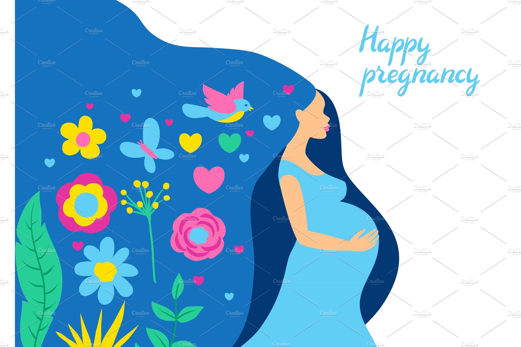 Happy pregnancy. Pretty pregnant cover image.