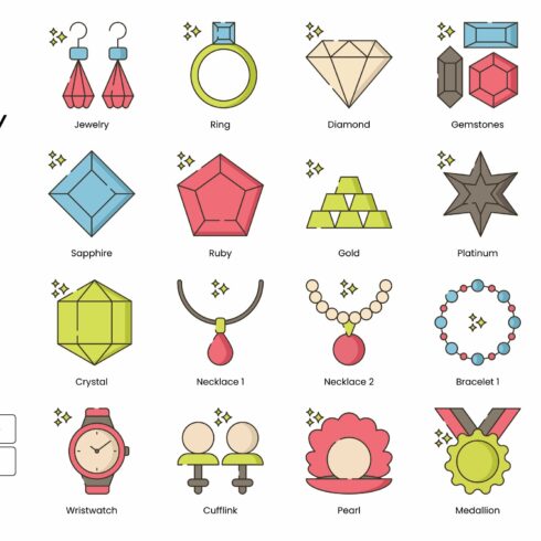 70 Jewelry Icons | Hazel cover image.