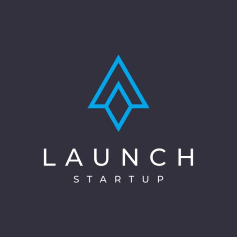 Letter A Startup Launch Simple Logo cover image.