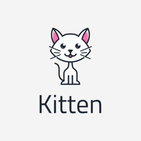 Cute Cat Kitten Mascot Logo cover image.