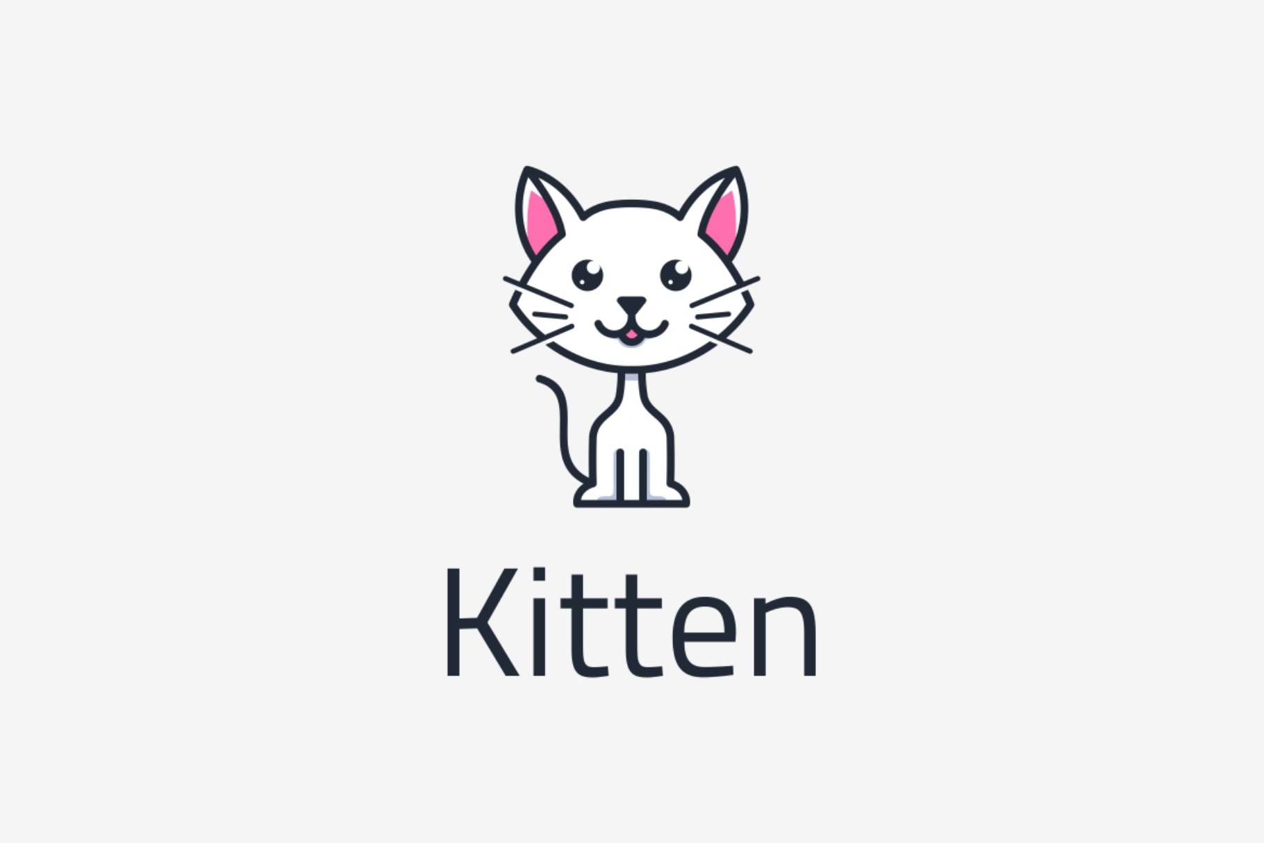 Cute Cat Kitten Mascot Logo cover image.