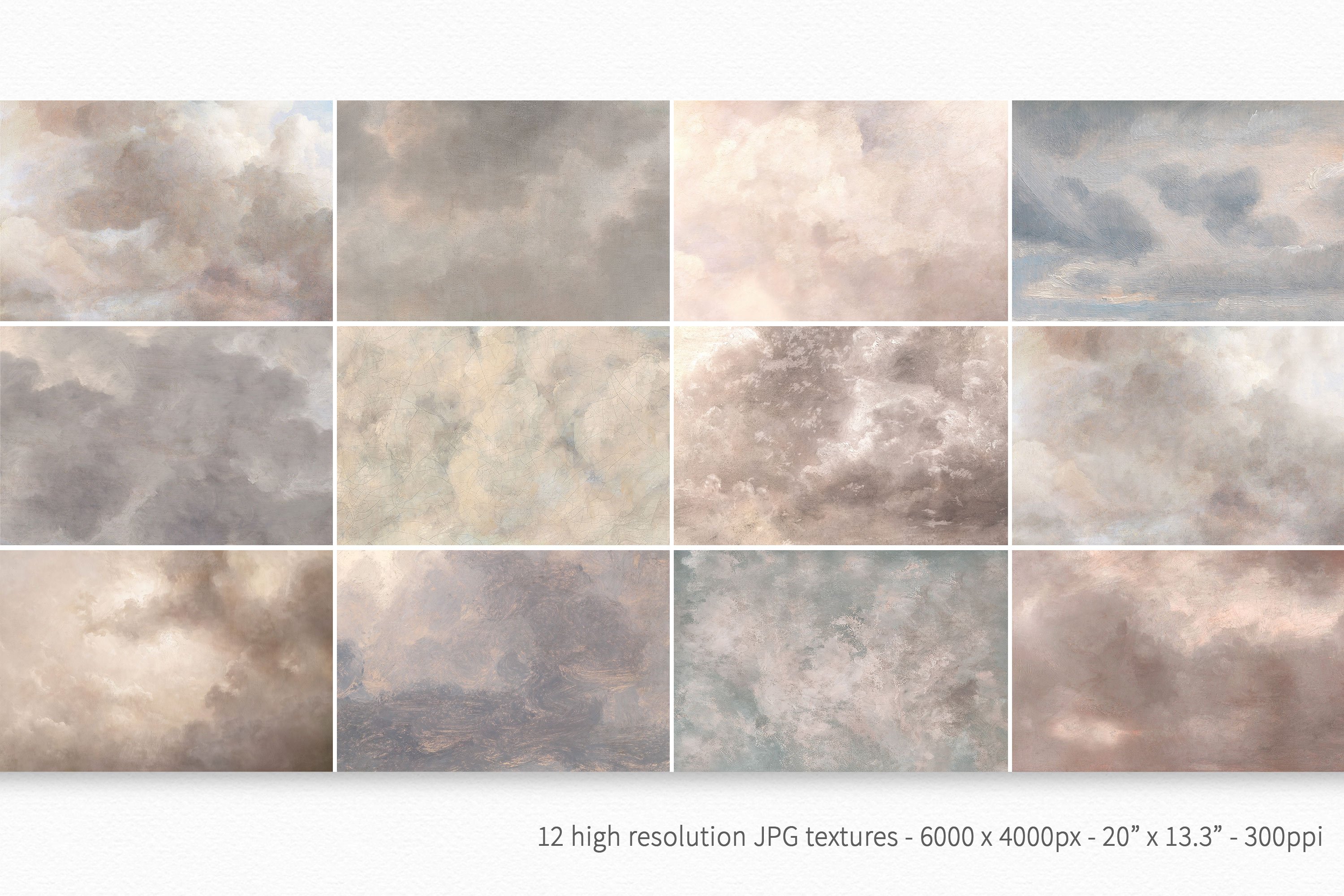 Vintage Sky I Textures preview image.