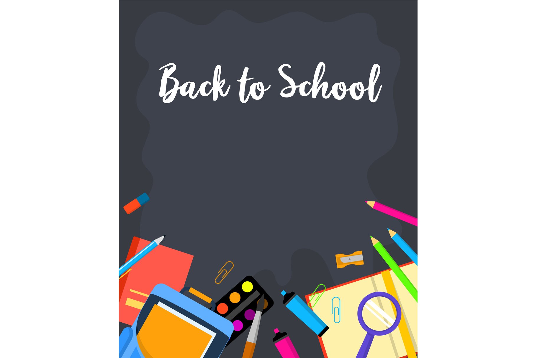 Black board back to school cover image.