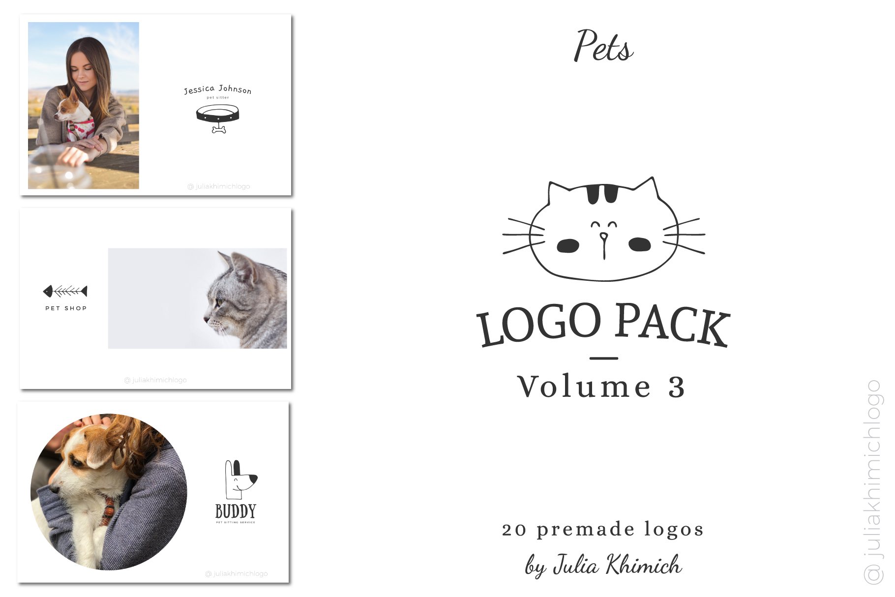 Logo Pack Vol.3. Pets cover image.