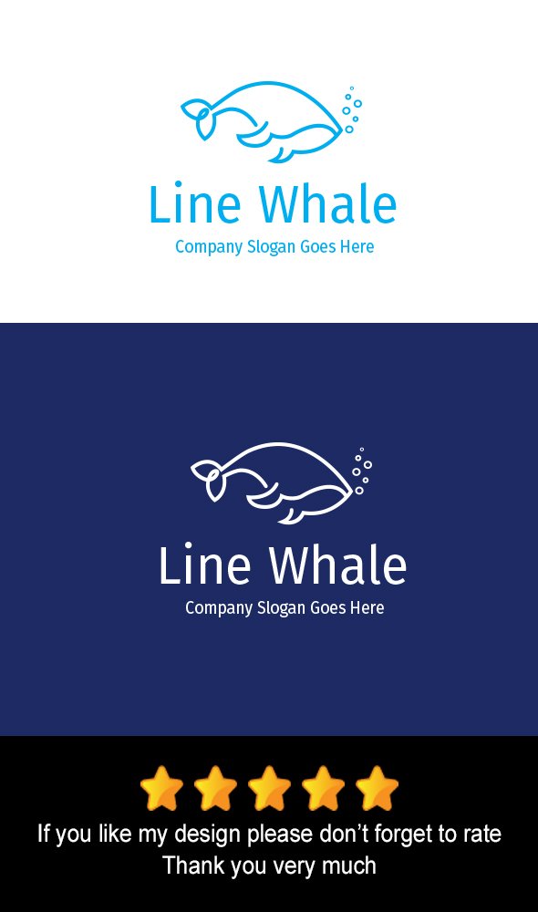 Line Whale Logo cover image.