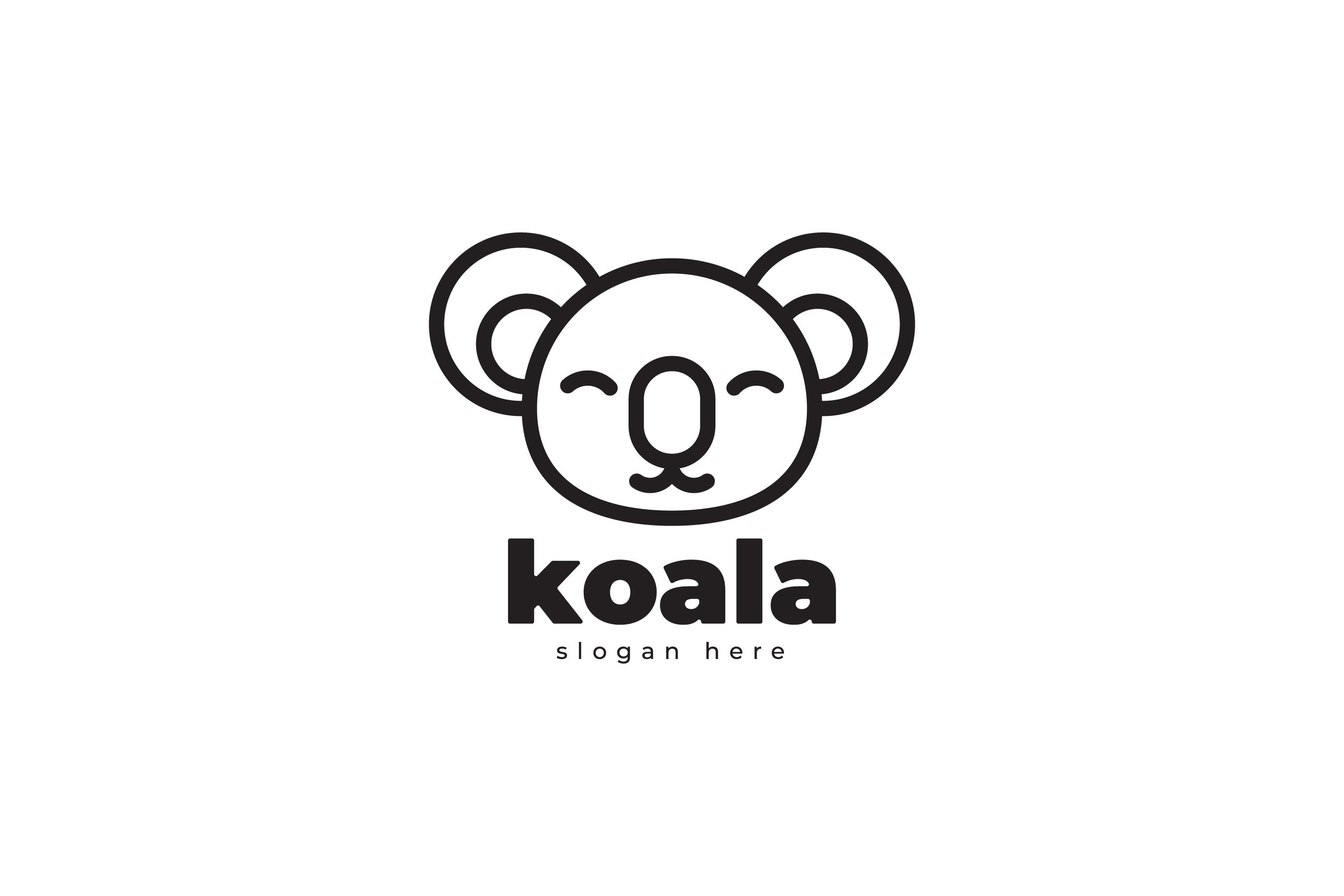 Koala Monoline Simple Logo cover image.