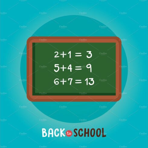 chalkboard class math back to school cover image.