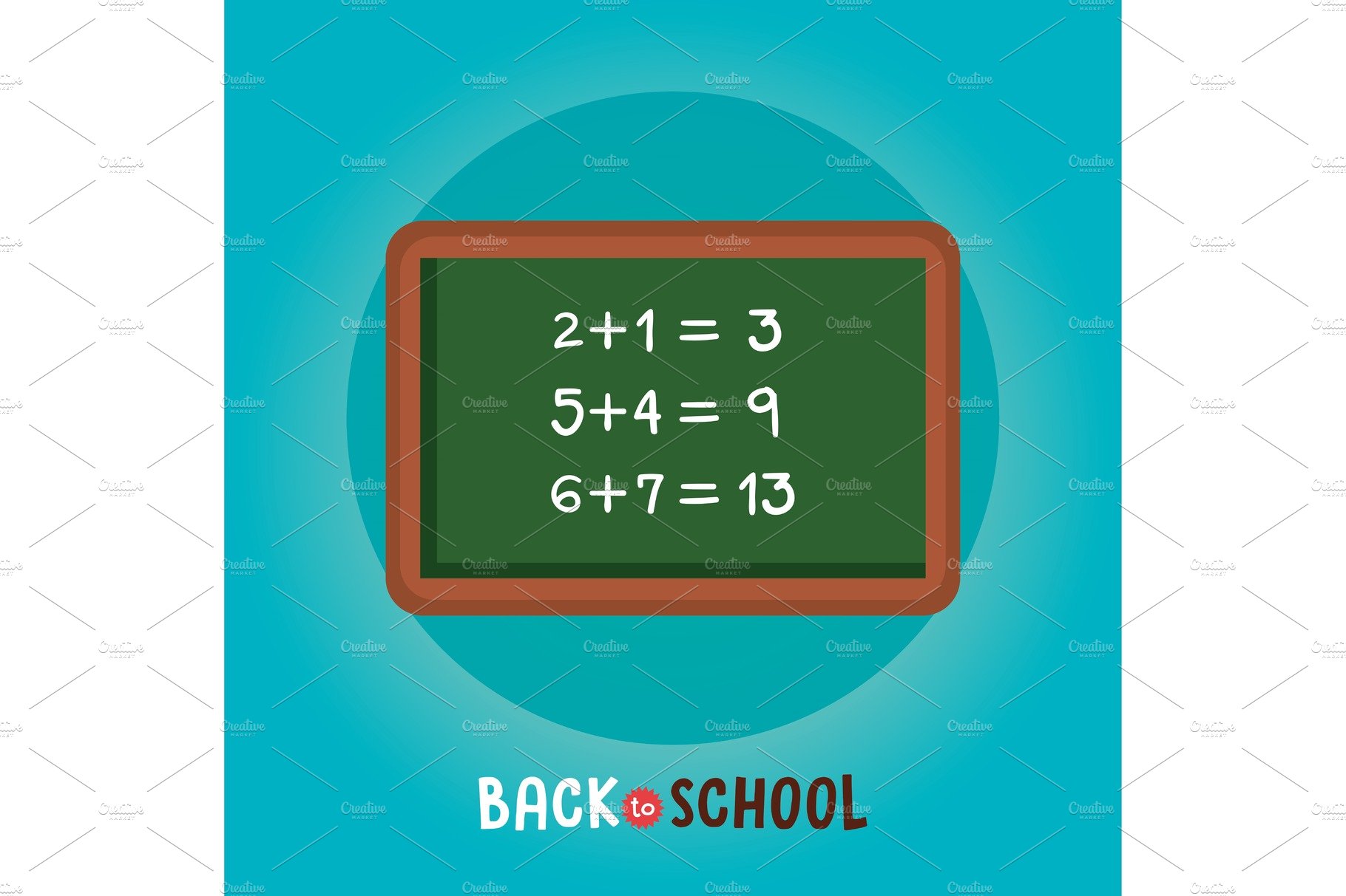 chalkboard class math back to school cover image.