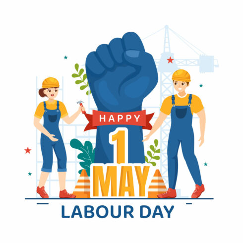 16 Happy Labor Day Vector Illustration cover image.