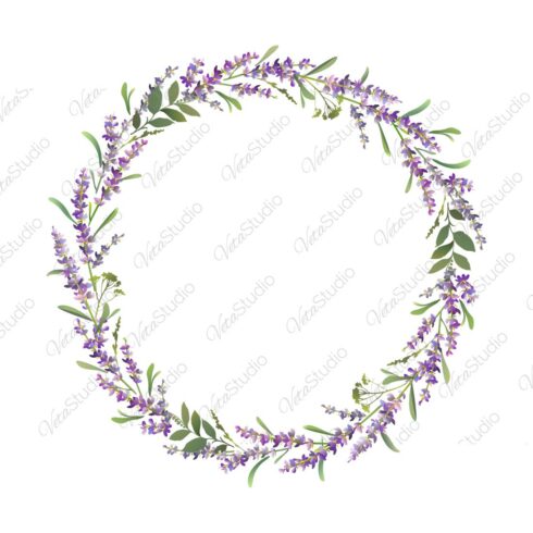 Lavender Wreath Vector Design - Only 6$ cover image.