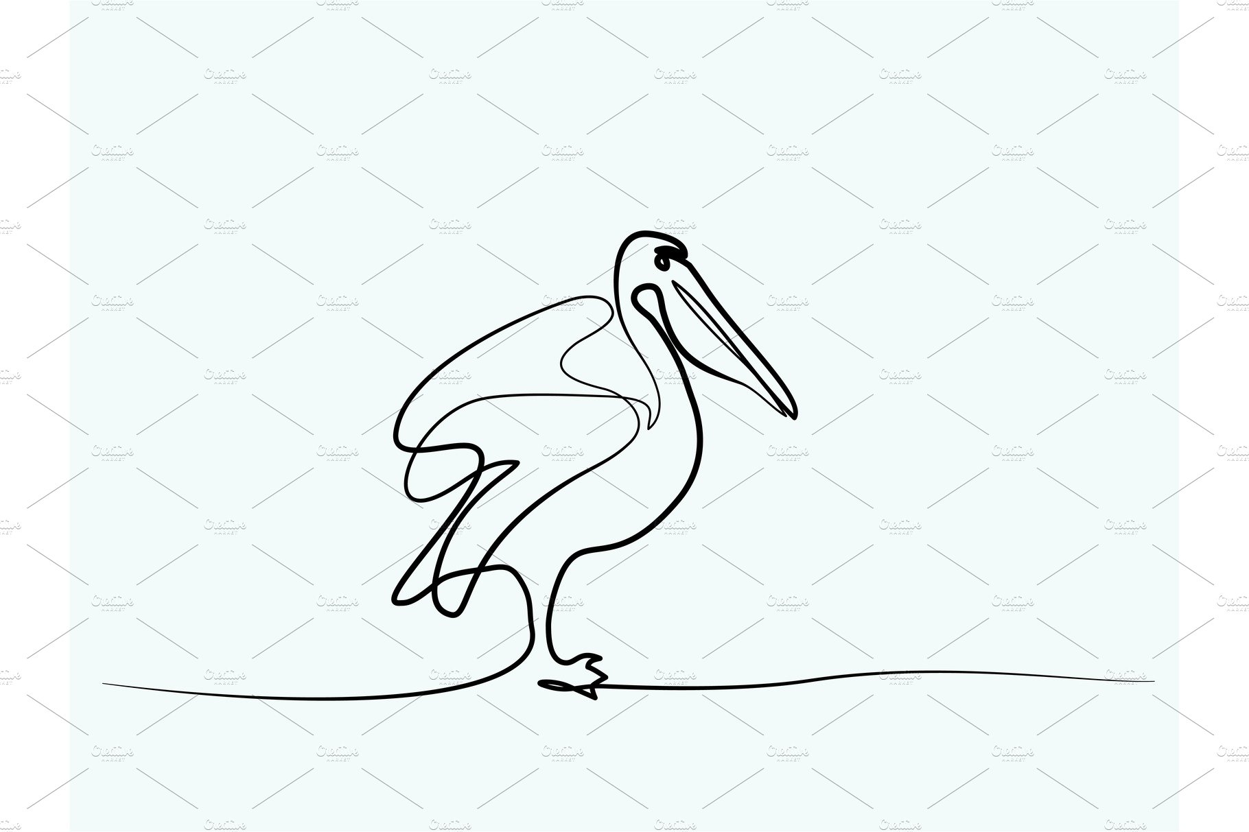 Pelican minimalist symbol cover image.
