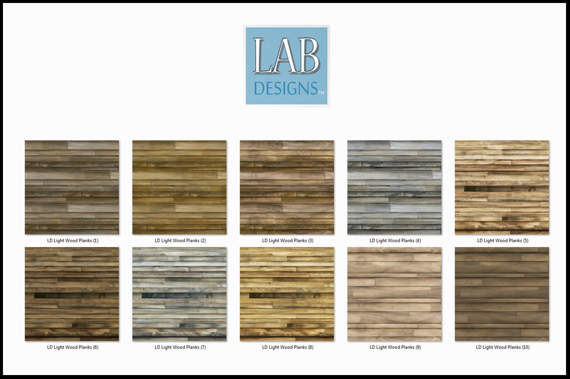 16 Light Wood Plank Textures preview image.