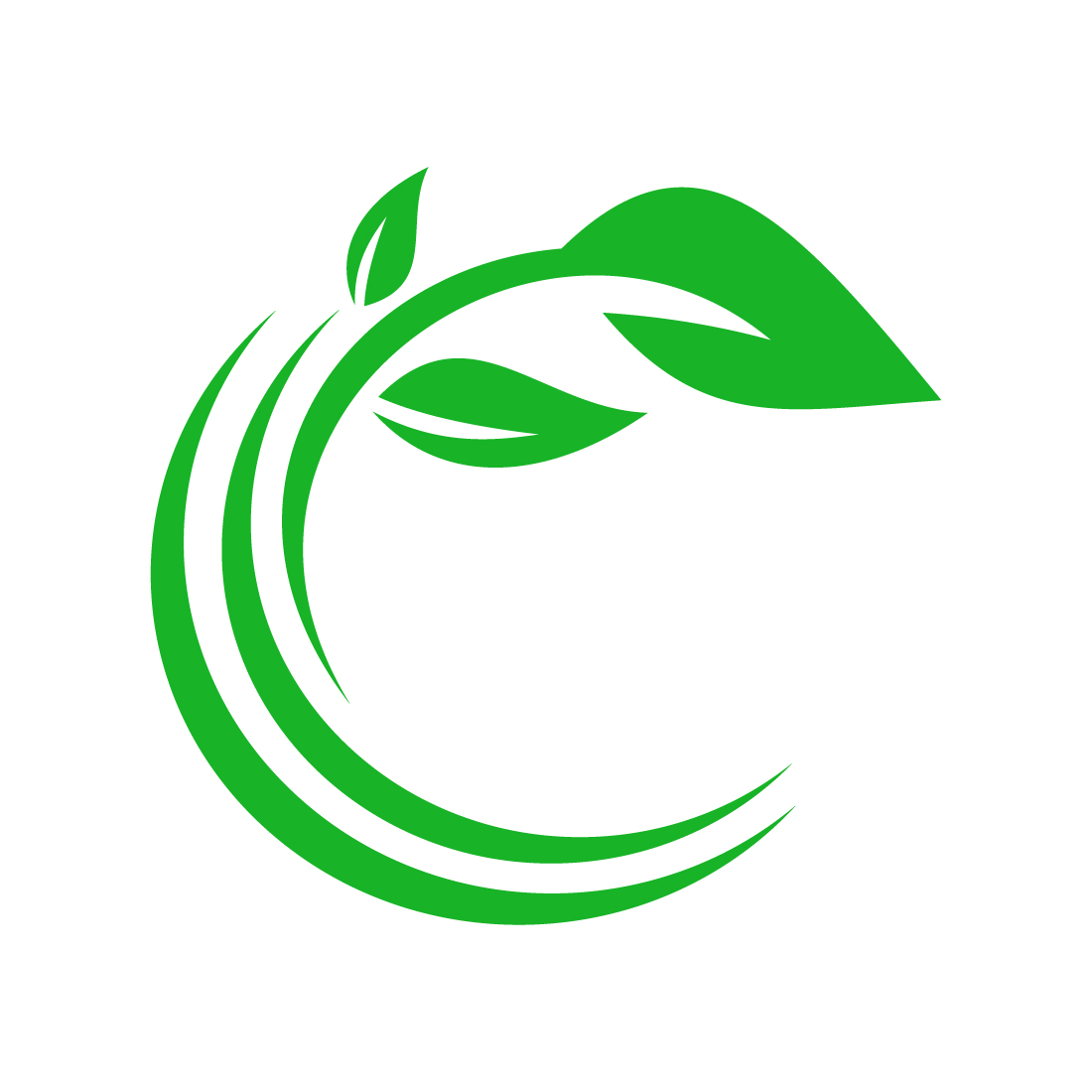 Leaf, plant, logo Green leaves, nature symbol, Vector design template preview image.