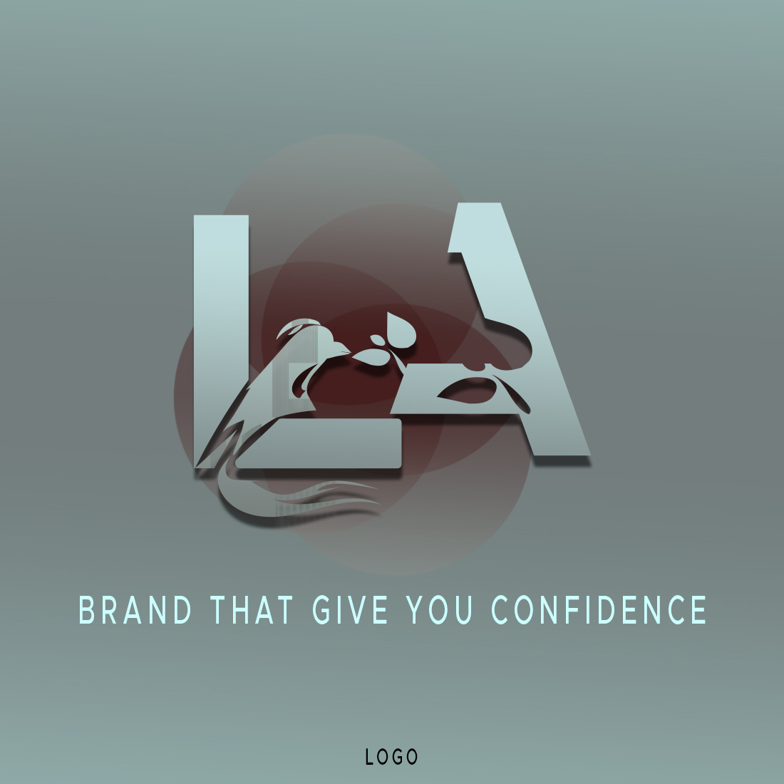 Logo for a brand that give you confidence.