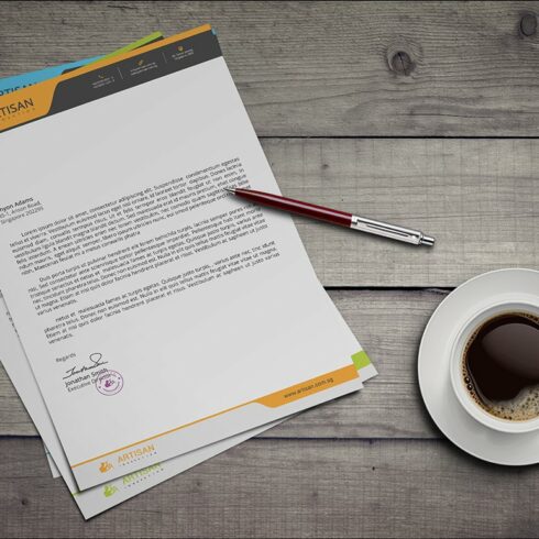 Letterhead Template cover image.