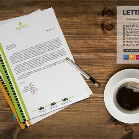 Letterhead Template cover image.