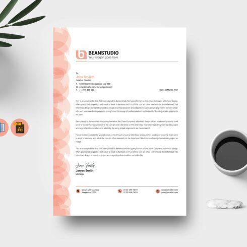 letterhead template cover image.