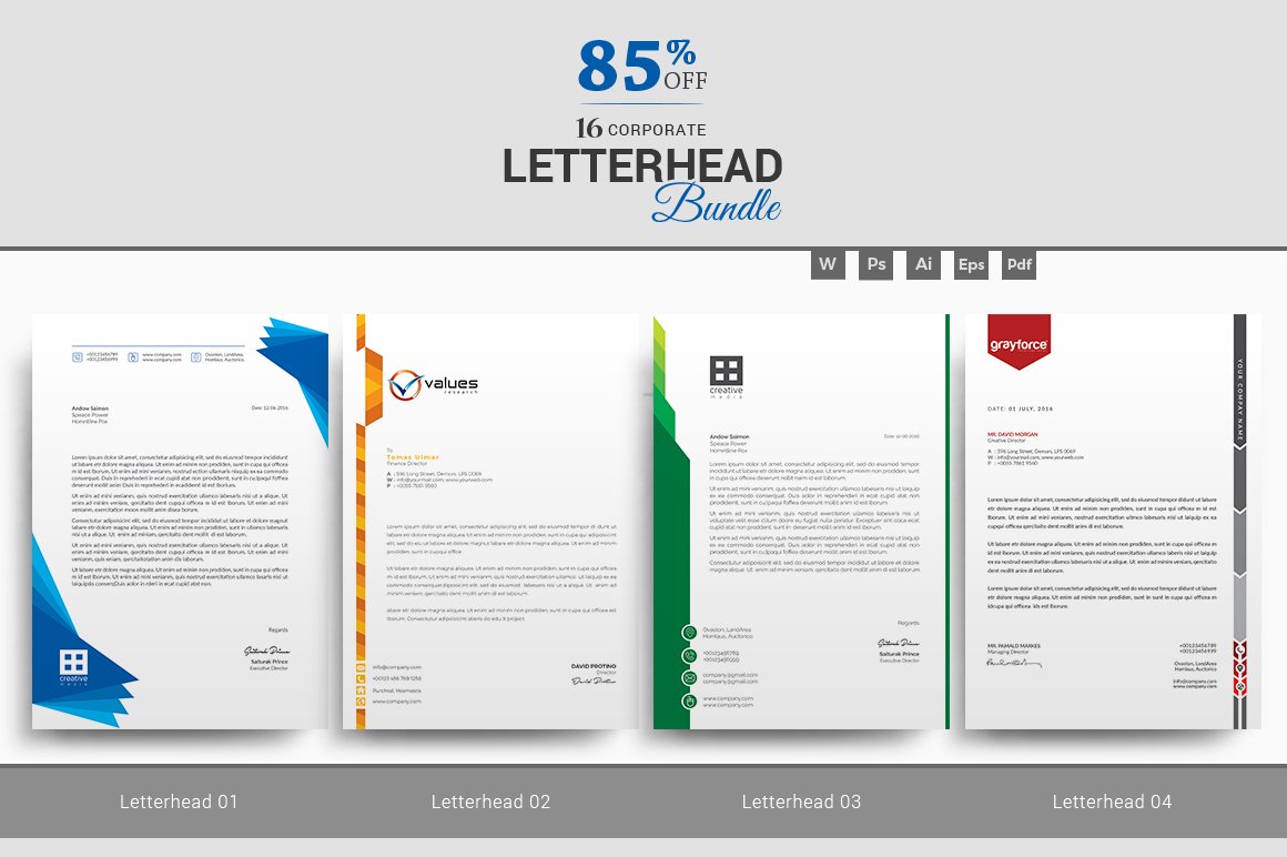 Letterhead Bundle preview image.