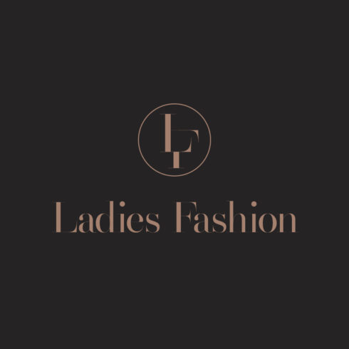 LF letter mark fashion design logo template cover image.