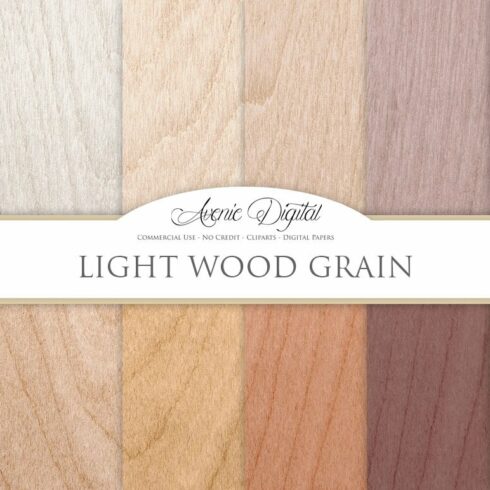 Light Wood Digital Paper Textures cover image.