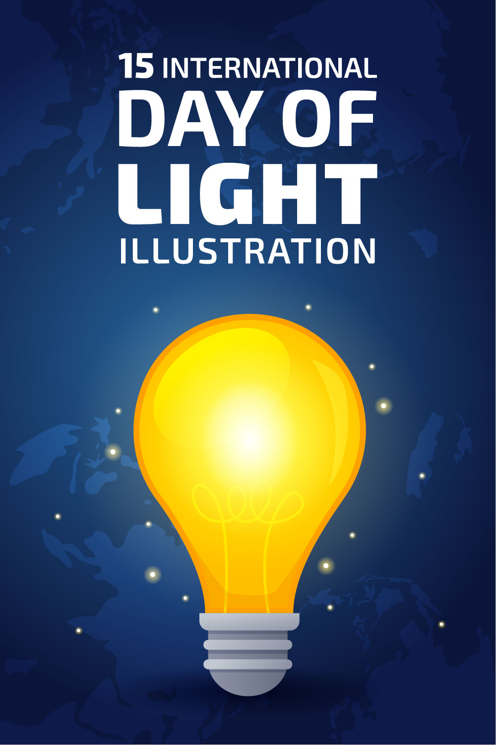 15 International Day of Light Illustration pinterest preview image.