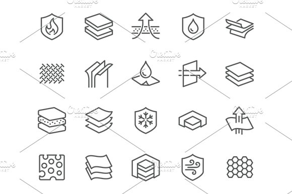 Line Layered Material Icons cover image.