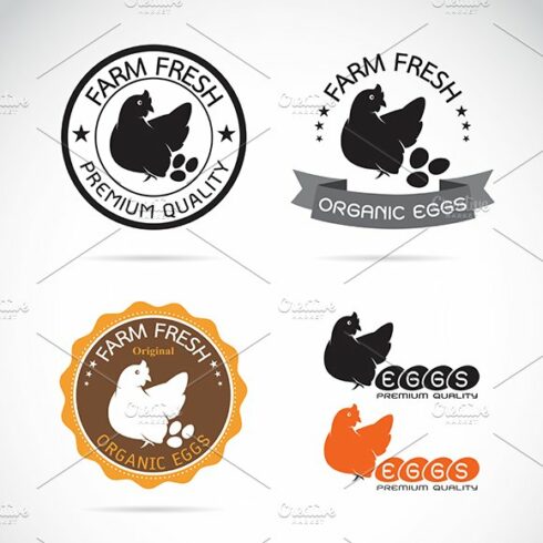 Chicken and eggs label cover image.
